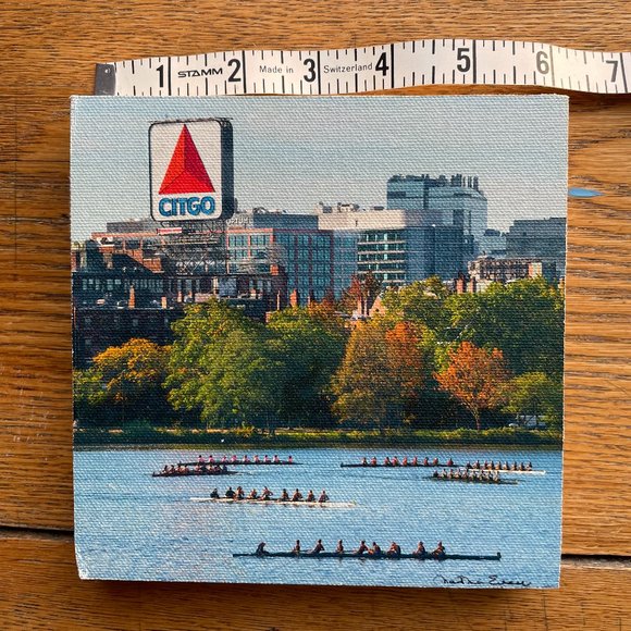 Martha Everson Head of the Charles Block Print - Picture 3 of 3